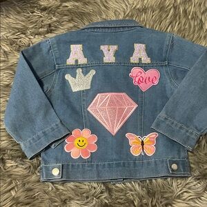 Kids Denim Jacket in Classic Blue